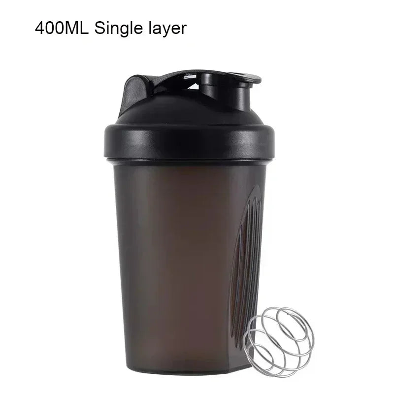 3 Layer Shaker Bottle Protein Mixing Shake Cup Sports Fitness Water Cup 550ml Scaled Plastic Water Bottles with Medicine Box Perfect for protein shakes, smoothies and hydration on the go